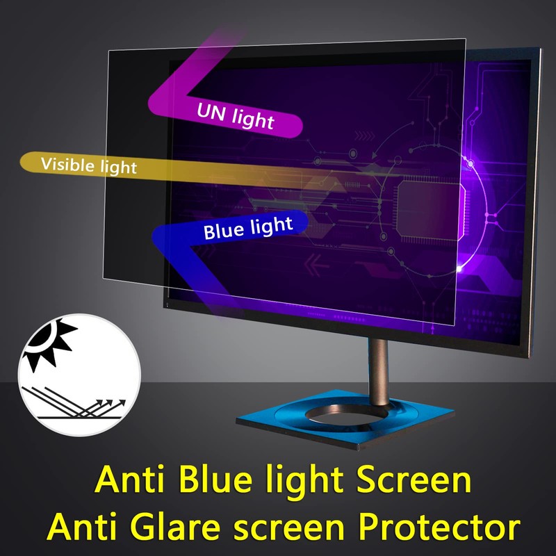 ZCAZY [2 -Pack 24 Inch Computer Privacy Screen for 16:9