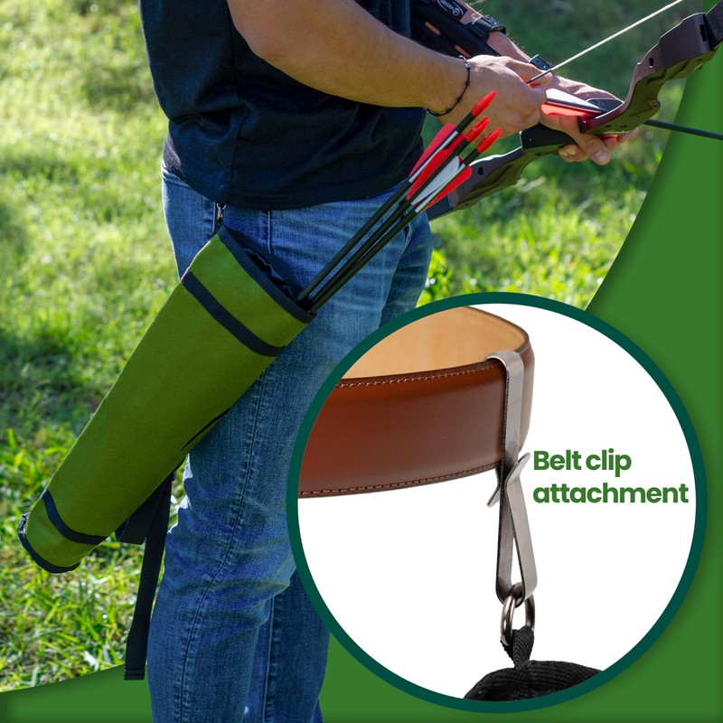 Archery Back Arrow Quiver Holder - Adjustable Quivers for Arrows,