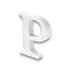 7cm Alphabet Letter White (P(Pack of 1))