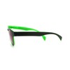Round Keyhole Sunglasses Color Mirror Lens Spring Hinge Black Green