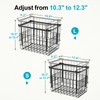 iSPECLE Deep Freezer Organizer Bins - 4 Pack Large Adjustable