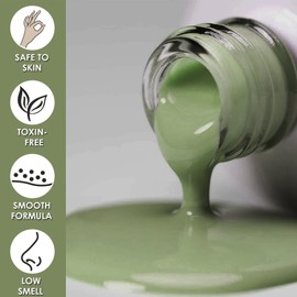 NovaCharm Green Fingernail Polish - Dark Green Nail Polish - Chip Resistant Long Lasting Nail Varnish - Air Dry Quick Dry Nail Gel - Nail Lacquer Nail Art Polish for Manicure DIY