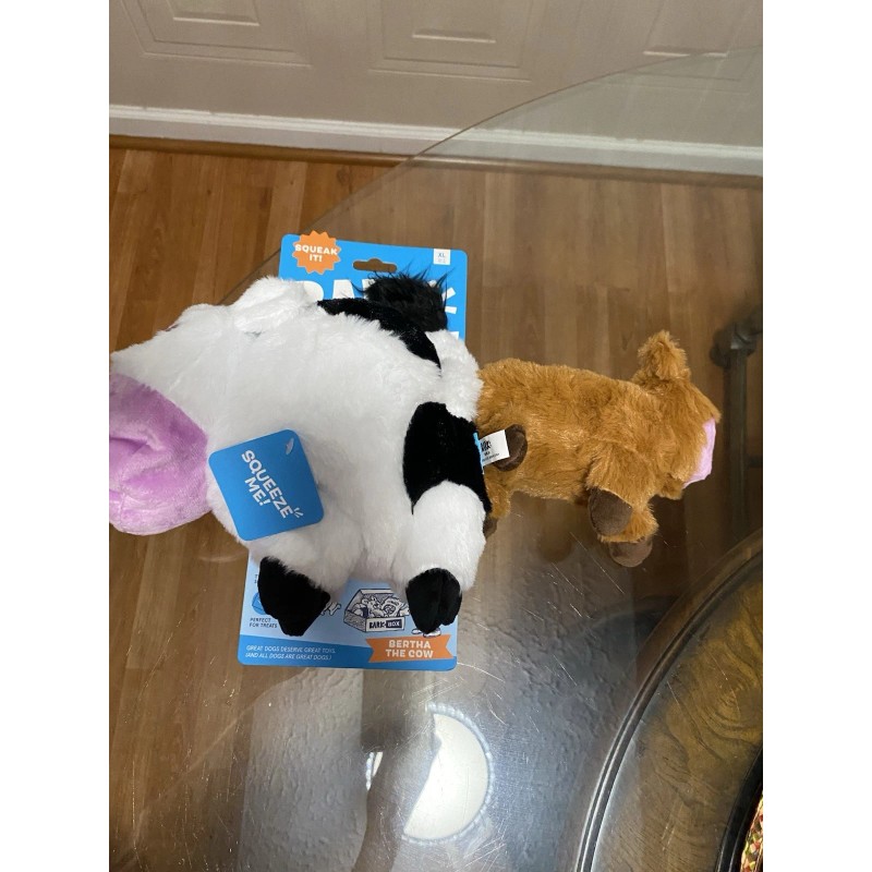 Bark New Bark Box " Bertha the Cow " Dog