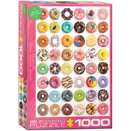EuroGraphics Donuts Jigsaw Puzzle (1000-Piece) (6000-0585) , Pink