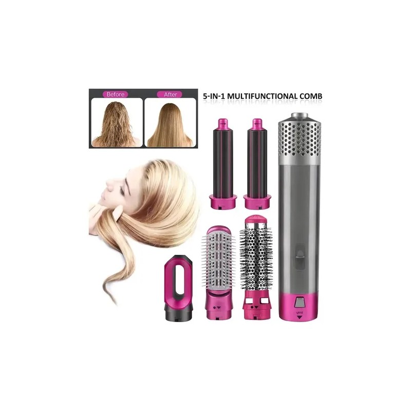 Set De Cepillo Secador Modelador 5 En 1