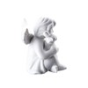 Angel Small White Matt Angel with Rabbit