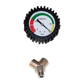 John Dow Industries 6EV-1-A Replacement Vacuum Gauge (for Fluid Evacuators), 1 Pack