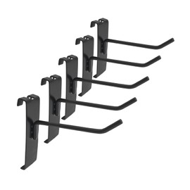 FITHACE Gridwall Hooks Heavy Duty Display Hook Grid Panel Hanging Hooks Gridwall Hangers Commercial Grid Wall Bracket Steel Gridwall Accessories for Retail Displays Slatwall Pegboard 4in 25pcs