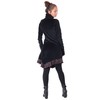 PUREWONDER Velvet Dress with Collar dr20, black
