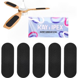 KAYYIPEX Activated Carbon Fiber Filter Pads, Ceiling Fan Blade Filters, 5-Pack