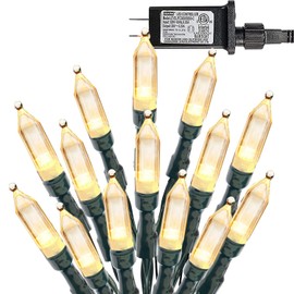 Dazzle Bright 200 LED Christmas Mini String Lights, 65FT Connectable Waterproof 8 Modes Fairy Lights for Indoor Outdoor Patio Garden Holiday Party Decorations (Warm White)