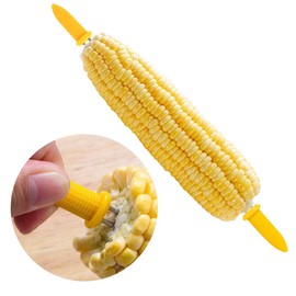 Hysagtek Maiskolben Halter, 36 Stück Edelstahl Maiskolben Spieße, Mais-Gabel mit Aufbewahrungsbox für BBQ, Zuhause, Kochen, Grillen,Fruit Forks, Weihnachtsfeier