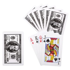 Zugar Land $100 Bill Playing Cards (2 Decks) (2.1" x 3.2") All Paper Perfect for Poker Blackjack Gin Rummy