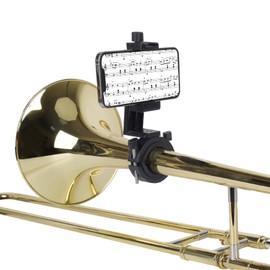 Adjustable Trombone Phone Lyre,1.5”-2.5” Low Brass Lyre for Trombone, Mellophone,- Fits of 99.9% of Smartphones
