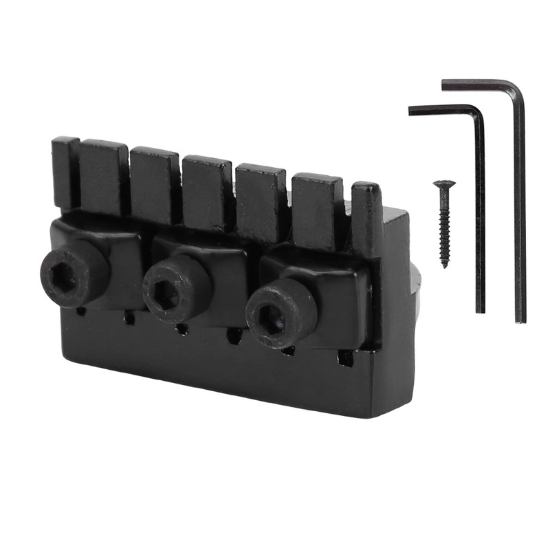 Zinc Alloy Locking Nut for Headless Electric Guitar Black Locking