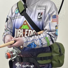 Buffalo Gear Waterproof Fishing Fanny Pack,8.9L Fishing Waist Pack with Airtight Zipper for Fly Fishing,Kayaking,Camping,Outdoor Sports Green