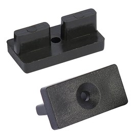 100 x WPC Clips, 6/7/8/9/10 mm Hidden Fixing Spacer Clip, Patio Clips, Plastic for WPC/BPC Floorboards, Decking Clips with Screws, WPC Clips (9 mm)