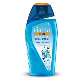 Fiama Men Shower Gel Cool Burst, Body Wash with Skin Conditioners for Moisturised Skin, 250 ml bottle