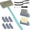 Window Screen Cleaner Kit with 3 Crevice Brushes & 2