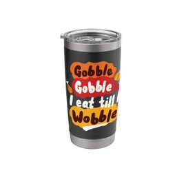 Thanksgiving Turkey, Pumpkin Pie And Football For Grandma Stainless Steel Insulated Tumbler