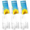 xydstay Acrylic Brochure Holder 6 Pack 4x9 Inch