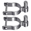 Insaga 304 Stainless Steel Chain Link Fence Gate Post Hinge,