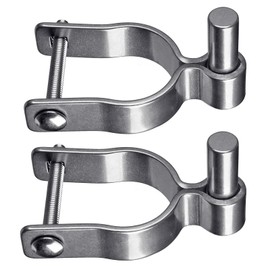 Insaga 304 Stainless Steel Chain Link Fence Gate Post Hinge, Heavy Duty Gate Hinges, 1-3/8'' Male Post Gate Hinges fit 1-3/8'' Outer Diameter Post/Pipe, 2pcs