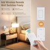 SURAIELEC Wireless Light Switch Remote Control Outlet, No Wiring Needed,