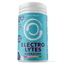 Core Culture Dragonfruit Electrolytes Powder - Refreshing Rapid Hydration Electrolyte Drink Mix to Recover & Recharge - Naturally Sweetened, Keto Electrolytes Powder No Sugar, 10 cals - 45 Servings