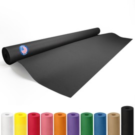 Black Paper Roll 48" x 1200" (100 feet) - USA-Made Kraft Paper 50lb Thickness for Packing, Wrapping, Moving, Shipping & Crafts/Arts - 100% Recyclable Natural Craft Material Roll by IDL Packaging