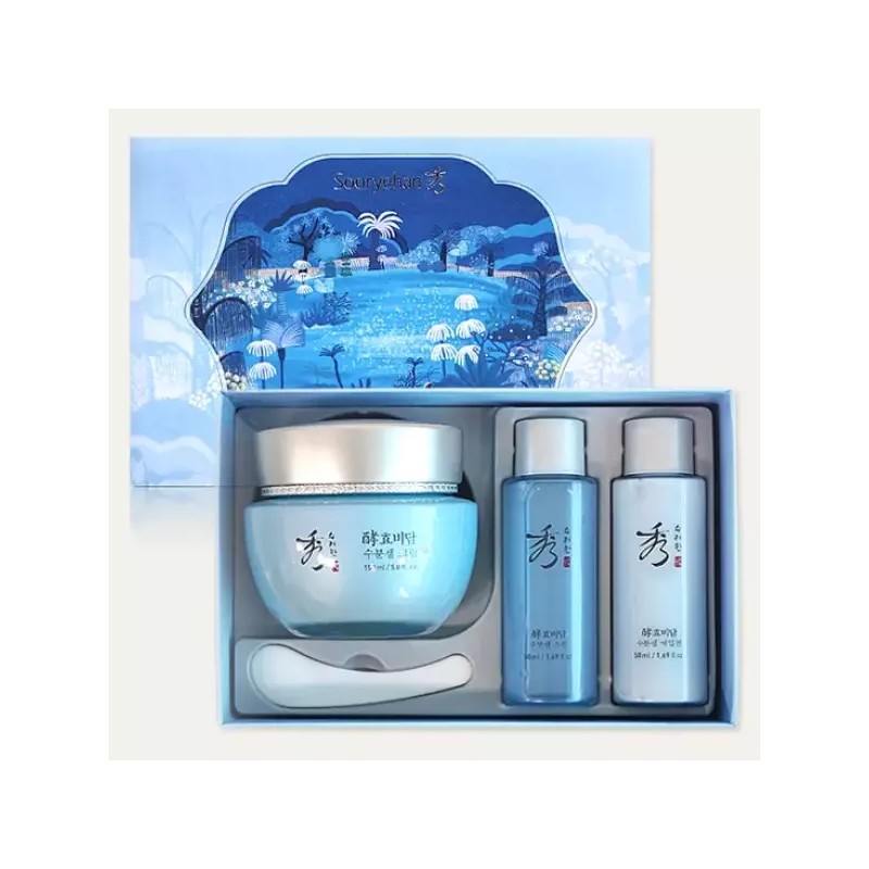 Sulyeohan 수려한 효비담 수분샘 크림 150ml 대용량 기획세트 + 수려한