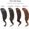 Dsoar 2pcs Wave Side Bangs Real Human Hair Clip in