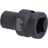 KS Tools 515.1009 1/2 Inch Hexagonal Impact Socket, Short, 9