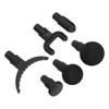 6pcs Deep Tissue Massager Head Set EVA Replaceable Head Attachment