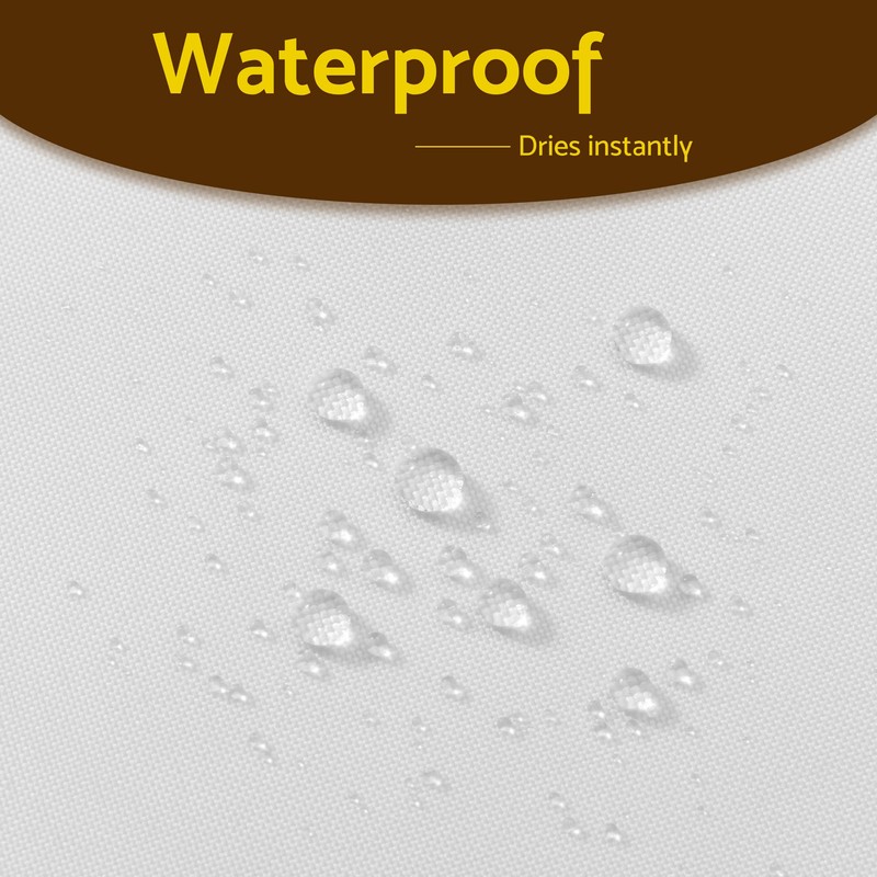 Barossa Design Fabric Snap-in Shower Curtain Liner Replacement, Removable &