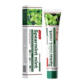 Natural toothpaste in a variety of flavors to choose from, mint, sea salt, ginger, bamboo charcoal, deep cleaning and whitening (100g, Mint)