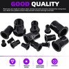 Swpeet 250Pcs 7 Sizes Black M3 M4 M5 M6 M8