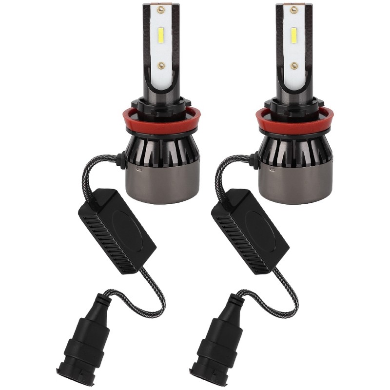 2Pcs 60W 6000K White Super Bright Car LED L8 Headlight