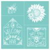 Briartw Honey Bee Quads Silkscreen Stencil 12x12 Reusable Self-Adhesive Mesh