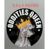Unbranded 3.5" Oddities Queen Decal X-ray Print Cat Skull Bones Crown Unusual Gift Pet AF