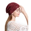 Zlyc Women's summer knitted hats, handmade crochet hat, slouch beanie,