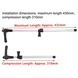 Caravan Window Support Pole, 2 Pieces Caravan Window Stays, 310-435mm Telescopic Caravan Window Arms Aluminium Alloy for RV Trailer
