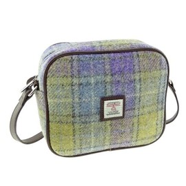 Glen Appin Of Scotland Harris Tweed Mini 'Almond' Bag LB1210 Colour 112 Lilac Green