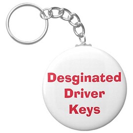 A&T Designs Designated Driver Keys 2.25” Keychain Don’t Drink & Drive Safety