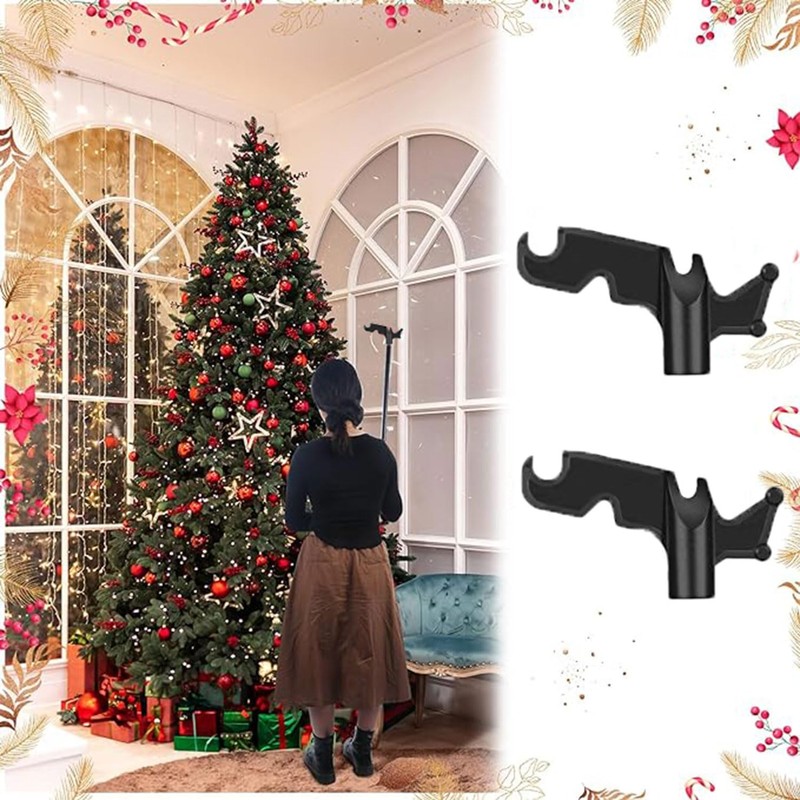 YQkangzhu 3/4" Inner Diameter Extension Pole Hook Heads, Multi-Purpose Plastic