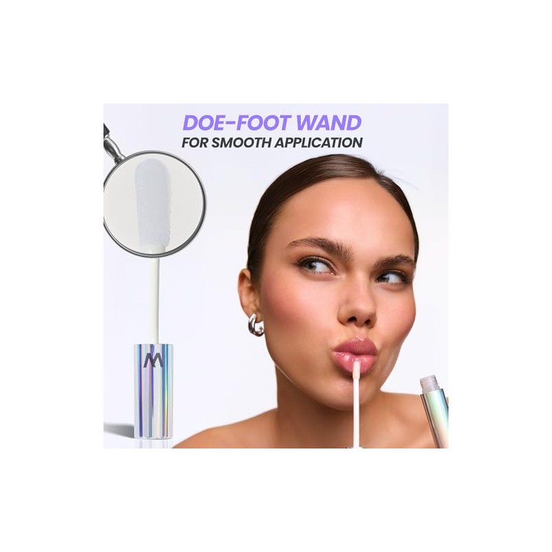 Wonderskin Lip Gloss - Clear Shine Top Gloss, Long Lasting
