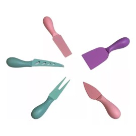 Movasa Set 5 Mini Cuchillos Queso Botana Mantequilla Gourmet