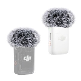YOUSHARES Furry Pop Filter Compatible with DJI MIC 2/OSMO POCKET 3(Not for DJI MIC 1), Windscreen Wind Muff Cover Reduce Plosive Sounds and Wind Noise (2 Pack)