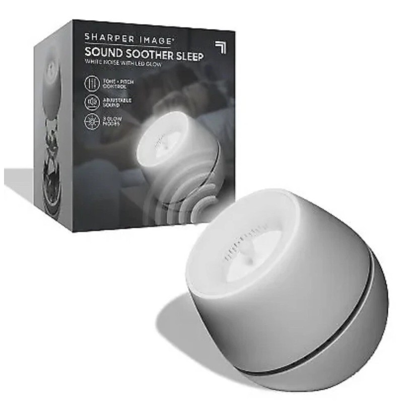 Sharper Image Sound Soother Wind White Noise with LED