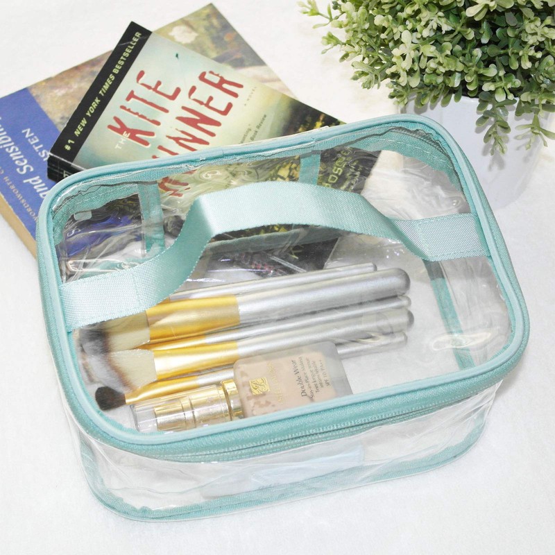 ANEMEL Toiletry Bag Makeup Cosmetic Clear Bag Portable Waterproof Transparent